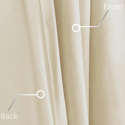 Vista 7 de Fcosie Cortinas plisadas de terciopelo para dormitorio y sala de estar, cortinas de ahorro de energía para ventana lateral estrecha/puerta, 27