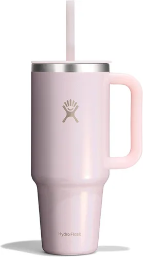 Vista 80 de Hydro Flask Vaso de Viaje de 40 Oz con Asa, Tapa y Pajita - Acero Inoxidable Aislado en 40 Oz Birch
