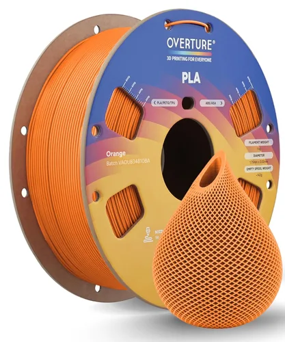 Vista 38 de OVERTURE - Filamento PLA 1/16 pulgadas, insumos para impresora 3D, carrete de cartón de 2.2 libras, precisión dimensional 99% +/- 0.001 pulgadas