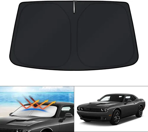 Vista 171 de KUST Parasol para parabrisas para Volkswagen VW ID.4 2021-2025 2026, accesorios para ventana, protector plegable, bloquea los rayos UV, mantiene