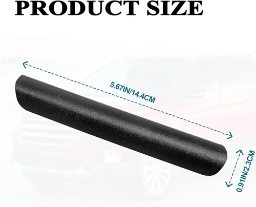 Vista 3 de Manija de puerta interior delantera compatible con Ford Escape 2013-2019, repuesto de color negro, mango derecho para reposabrazos del lado