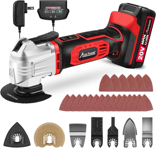 Vista 11 de AVID POWER Herramienta oscilante, multiherramienta oscilante de 3.5 amperios con ángulo de oscilación de 4.5°, 6 velocidades variables y 13