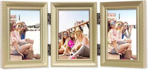 Vista 36 de Lawrence Frames - 11723 Marco de fotos clásico con cuentas, 2.5 x 3.5, dorado