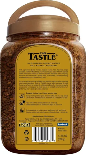 Vista 2 de Café Tastle Gold - Café instantáneo liofilizado, 17.85 onzas (COMINHKG059965)