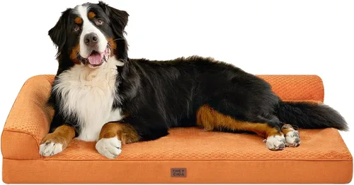 Vista 46 de EHEYCIGA Cama ortopédica para perros de tamaño mediano, cama de espuma viscoelástica para perros con funda extraíble lavable, sofá impermeable