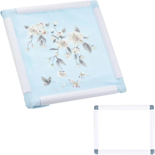 Vista 24 de PATIKIL Aros de bordado, marco universal de aro para bordar, reutilizable, cuadrado, rectangular, de plástico, para manualidades, costura