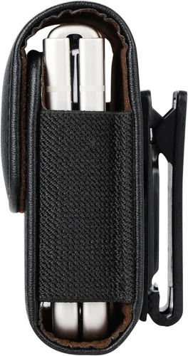 Vista 3 de Funda para teléfono con tapa, diseño de funda con clip para cinturón, cierre magnético, piel sintética, elástica, para TCL Flip 4/3, TCL Flip Pro