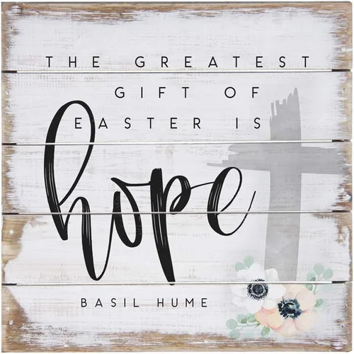 Vista 11 de Simply Said, INC Perfect Pallet Petites - Letrero de madera rústica de 8 pulgadas - Because He Lives, I Can Face Tomorrow - PET21208