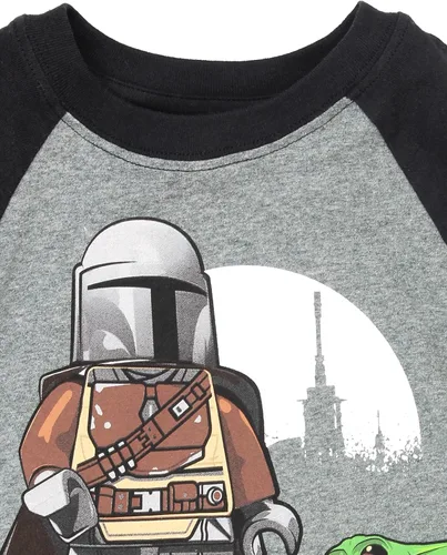 Vista 4 de LEGO Star Wars The Mandalorian - Camiseta de manga larga para niños