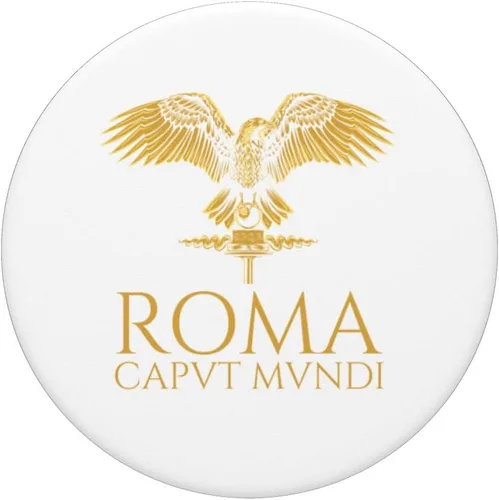 Vista 3 de Ancient Roman Eagle - Roma Caput Mundi - SPQR Rome Aquila PopSockets Swappable PopGrip