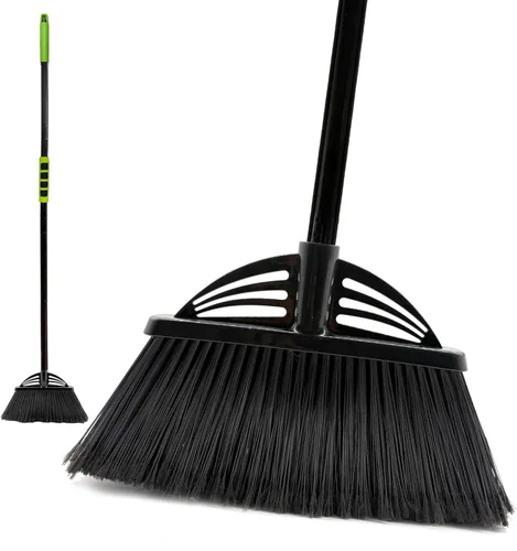 Vista 6 de Varilla telescópica de aleación de aluminio de tres secciones, escoba de mango largo para limpieza, jardín, camping, exterior e interior, 2 Azul