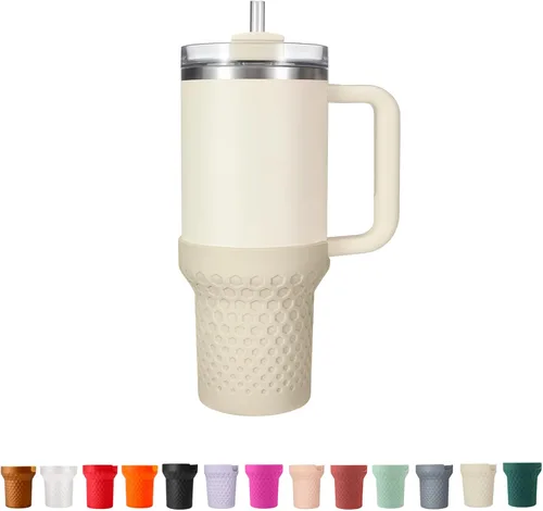 Bota de Silicona para Stanley, Funda Protectora de la Base de la Taza, Accesorios para Vaso de Agua para Stanley Quencher H2.0 FlowState Tumbler