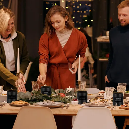 Vista 5 de Homsolver Velas de lavanda y eucalipto, velas perfumadas para el hogar, decoración del hogar, velas de aromaterapia, velas de lavanda, ideales