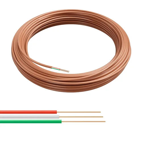 Vista 8 de Cable The Cimple Co para termostato, color café, cobre macizo calibre 18, conductor, certificación CL2 UL, CMR nominal CL3, residencial, comercial e