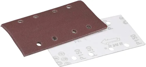 Vista 11 de uxcell 40 Grit 1/3 Lijadora Hoja Lijadora Papel de lija Almohadillas de Gancho y Bucle 8 Agujeros 5pcs