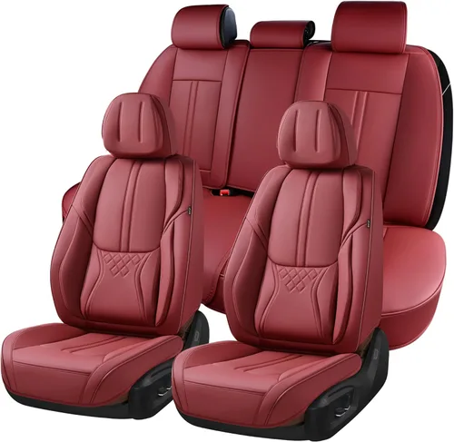 Vista 10 de BWTJF Fundas de asiento de coche negras para asiento delantero, fundas de asiento universales para automóviles, protectores de asiento de automóvil