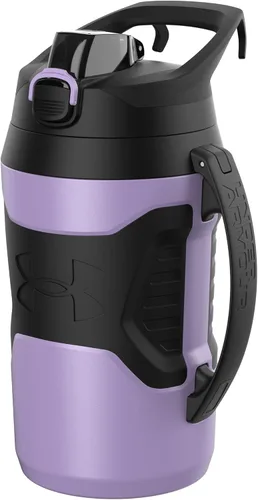 Vista 42 de Under Armour - Botella de agua de medio galón con aislamiento, 64 onzas con asa, jarra deportiva, gancho para cerca, resistente a fugas