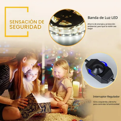 Vista 7 de Tira de luces LED impermeable, intensidad regulable, 16.4 pies / 5m, 300 LED SMD 2835