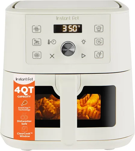 Vista 11 de Instant Pot 4Qt VORTEX 6 en 1 Mini Freidora de Aire, Opciones de Programa Personalizado, Freír al Aire, Asar, Tostar, Deshidratar, Hornear, Negro