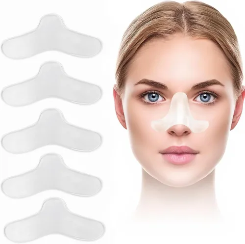 Paquete de 5 almohadillas nasales para máscara CPAP, almohadillas de nariz de gel CPAP, protector de nariz para máscara, almohadillas de gel nasal