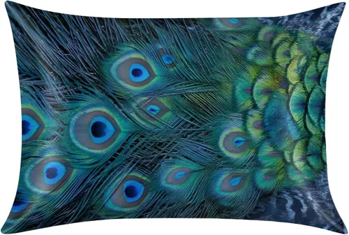 Vista 34 de Funda de almohada de satén para cabello y piel, funda de almohada de seda de hojas coloridas abstractas de tamaño estándar, fundas de almohada