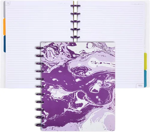 Vista 105 de Talia - Cuadernos de notas con tapas, planificador, personalizables, (Rosa de los 90, Junior (5.5 pulgadas x 8.5 pulgadas))