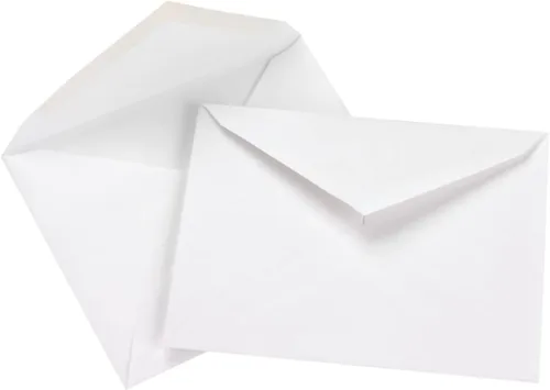 Vista 4 de Office Depot Sobres de invitación, 4 3/8 pulgadas x 5 3/4 pulgadas, blanco, paquete de 100, 12033