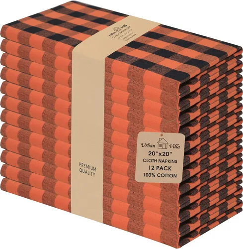 Vista 28 de Urban Villa Juego de 6 servilletas de tela blancas (18 x 18 pulgadas) 100% algodón absorbente, lavable, duradero, reutilizable, ideal