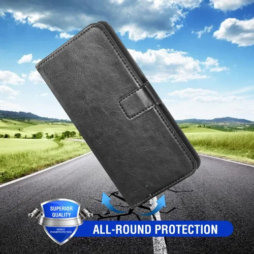 Vista 7 de Asuwish Funda compatible con Samsung Galaxy Z Fold 4 5G 2022, tarjetero y soporte de cuero con tapa abatible, accesorios para celulares, fundas