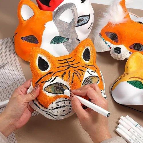 Vista 5 de Pllieay 5 piezas de 7 hojas de lona de malla de plástico, malla de ojos para bordado, manualidades de hilo acrílico, proyectos de punto y ganchillo