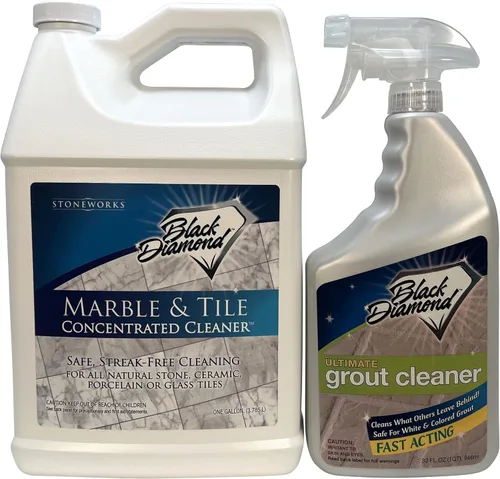Limpiador de suelos de mármol y azulejos: ideal para cerámica, porcelana, granito, piedra natural. Concentrado sin enjuague (1 galón) MÁS el