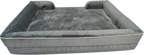 Vista 4 de Cama ortopédica XL para perros extragrandes, impermeable, cama grande de espuma viscoelástica con funda lavable, camas para mascotas para razas