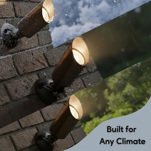 Vista 4 de Ironsmith Lighting Products Placa de montaje de aluminio, montaje empotrado de superficie resistente para iluminación de paisaje al aire libre