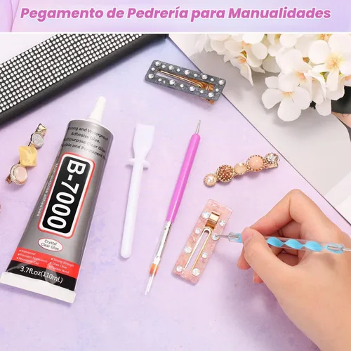 Vista 2 de Pegamento B7000 de 3.7 fl oz con punta de precisión, pegamento deslumbrante