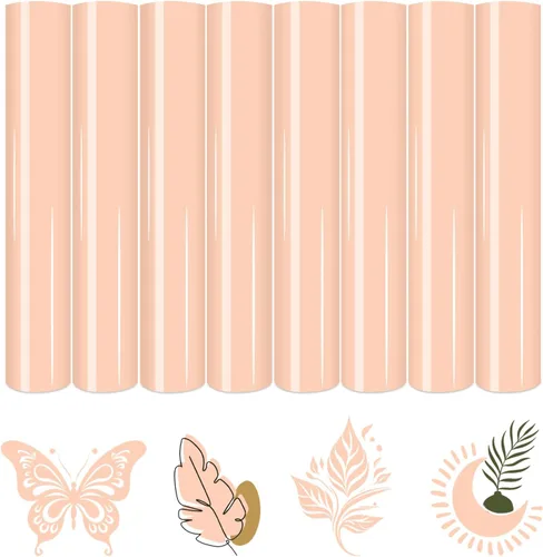 Vista 16 de Vinilo de Transferencia de Calor Bohemio Oscuro - 8 Hojas 12'' x 10'' Azul HTV Azul Egeo Vinilo para Planchar para Camisetas