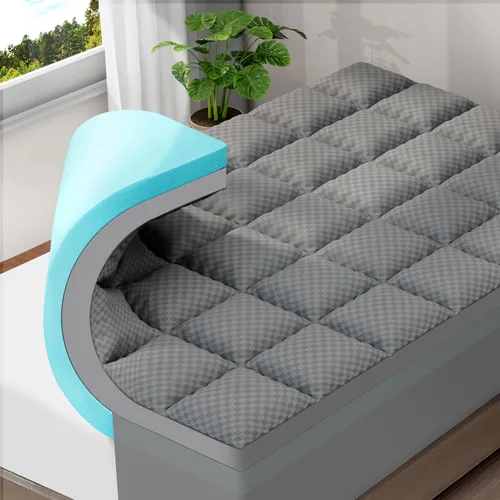 Vista 12 de OLANLY Cubrecolchón de Espuma Viscoelástica de Doble Capa de 4 Pulgadas Tamaño Twin para Dolor de Espalda, Funda de Colchón Pillow Top Refrescante