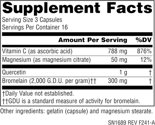 Vista 2 de Source Naturals Quercetina activada - Complejo bioflavonoide derivado de plantas - Defensa estacional e inmunológica - 50 cápsulas