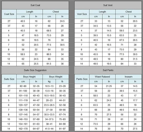 Vista 3 de Visaccy - Traje de vestir para niños, corte ajustado, traje para pajecito de boda