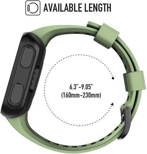 Vista 5 de NotoCity Correa de reloj de repuesto de silicona suave para Garmin Forerunner 35, compatible con Garmin Forerunner 35 Smartwatch