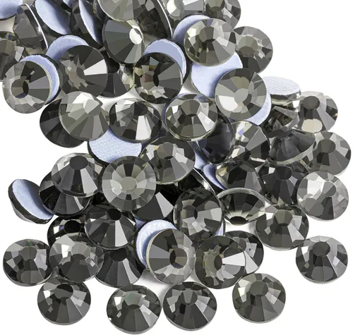 Vista 6 de Beadsland Hotfix - 1440 diamantes de imitación de cristal con parte trasera plana para manualidades, ropa, decoraciones de bricolaje, cristal AB