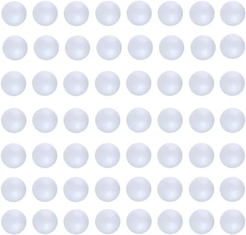 Vista 12 de 121 PCS 7 Tamaños Bolas Blancas de Espuma Poliestireno Bolas de Manualidades para Arte y Manualidades, Hogar, Proyectos Escolares y Actividad
