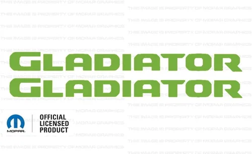 Vista 3 de Decal Mods Calcomanía Gráfica para Capó Gladiator/Adhesivo para Jeep Wrangler/Gladiator JL/JT (2019-2024) Blanco Mate CWM (Juego de 2) SJ4T8