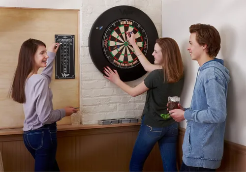 Vista 2 de Viper by GLD Products Guardian Dartboard Surround Sisal/Bristle - Protector de pared de diana con punta de acero