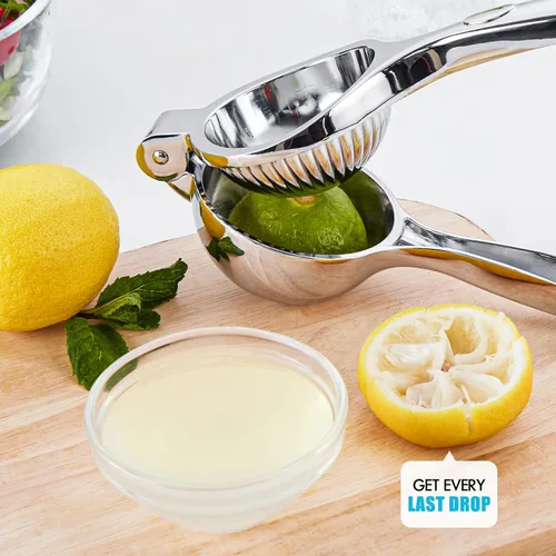 Vista 5 de Exprimidor manual de limón, exprimidor de limón de mano grande, apto para lavavajillas, exprimidor de limón resistente adecuado para limón, lima
