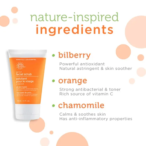 Vista 3 de EARTH SCIENCE - Exfoliante facial suave de albaricoque para todo tipo de piel (3 unidades, 4 onzas)