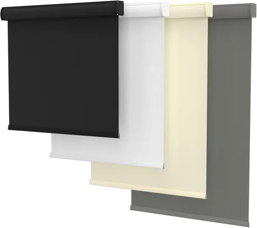 Vista 8 de MYshade Persianas enrollables opacas sin cordón, con funda de cenefa, oscurecimiento de habitación para el hogar, oficina, baño, puerta francesa