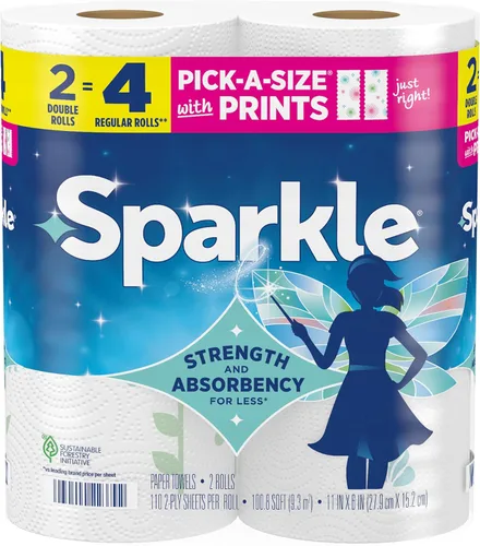 Vista 19 de Toallas de papel Sparkle, 12 = 16 rollos regulares, blanco moderno, tamaño a elección
