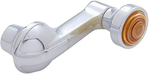 United Pacific C424804C - Manivela cromada para ventana de ventilación con perilla cromada para automóvil de pasajeros Chevy 1942-48 - Una unidad
