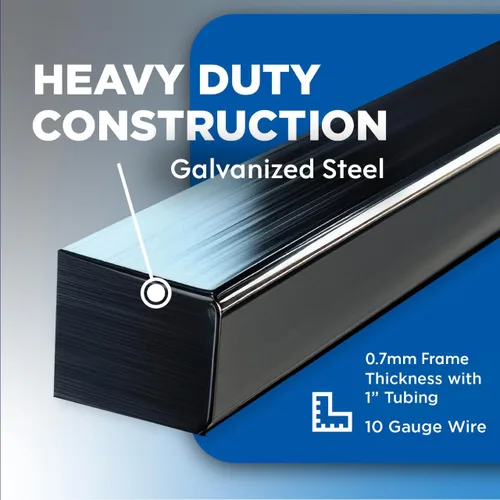 Vista 5 de ALEKO jaula para perro o gato, resistente, corralito, cerca para gallinero, 5 pies x 5 pies x 4 pies