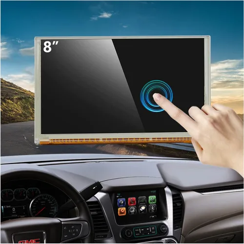 Vista 9 de Compatible con pantalla táctil GMC de 8 pulgadas, repuesto de pantalla LCD, compatible con Chevrolet Silverado Suburban Tahoe 2015-2018 y GMC Yukon
